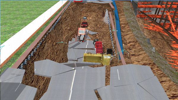 轨路交通基坑坍塌典型变乱3D动画警示教育片